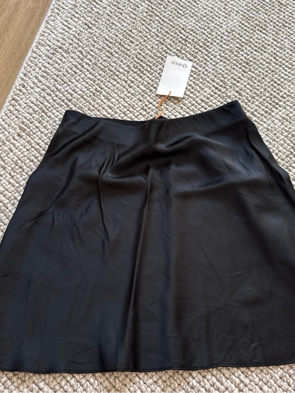 Quince Satin Mini skirt
